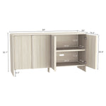 Novara 60" Sideboard (4-Door) in Whitewashed Oak