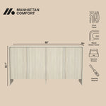 Novara 60" Sideboard (4-Door) in Whitewashed Oak