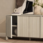 Novara 60" Sideboard (4-Door) in Whitewashed Oak