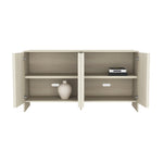 Novara 60" Sideboard (4-Door) in Whitewashed Oak
