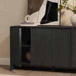 Novara 60" Sideboard (4-Door) in Black