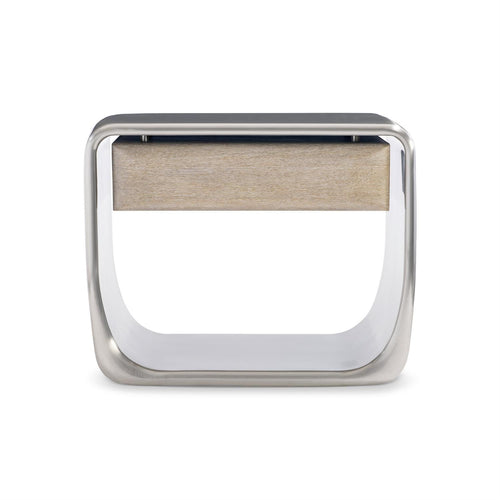 Lomond Stainless Steel Nightstand