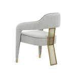 Corralis Boucle Dining Chair in Grey