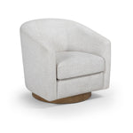 Modra Swivel Accent Chair in Cream