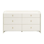 Collins 56" 6-Drawer Dresser in Cream