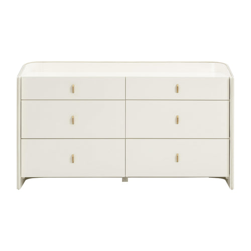 Collins 56" 6-Drawer Dresser in Cream