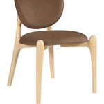 Velora Velvet Dining Chair in Brown