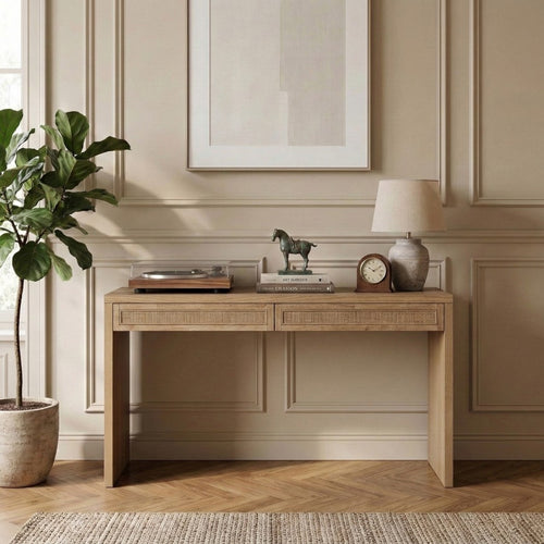 Avro Oak Desk in Natural