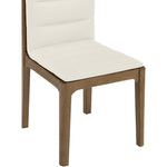Ellis Vegan Leather Dining Chair in Cream