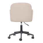 Sydney Velvet Office Chair in Taupe