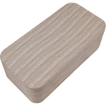 Vellon Concrete Coffee Table in Travertine