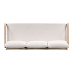 Palata 84" Outdoor Eucalyptus Sofa in Cream