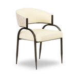 Tatum Vegan Leather Dining Chair in Cream