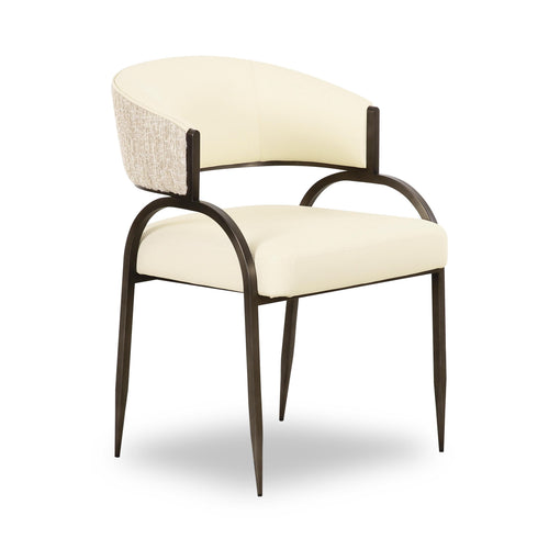 Tatum Vegan Leather Dining Chair in Cream