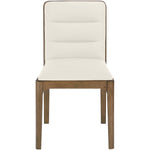 Ellis Vegan Leather Dining Chair in Cream