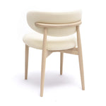 Zinea Velvet Dining Chair in Cream