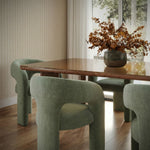 Malone Chenille Dining Chair in Green