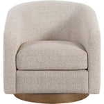 Modra Swivel Accent Chair in Beige