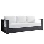 Tahoe Outdoor Aluminum Sofa in Gray White