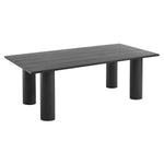 Nautica Outdoor 87" Rectangular Aluminum Dining Table in Graphite