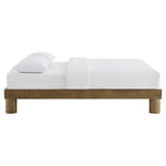 Runa King Wood Platform Bed in French Oak