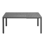 Tahoe Outdoor Aluminum Extendable Dining Table in Gray