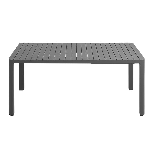 Tahoe Outdoor Aluminum Extendable Dining Table in Gray