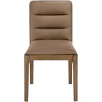 Ellis Vegan Leather Dining Chair in Brown