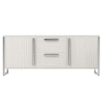 Stratum Polished Nickel & Wood Buffet