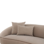 Jenny 98.5" Faux Mohair Sofa in Taupe