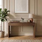 Avro Oak Desk in Brown