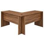 Envision Desk and File Cabinet Set in Walnut / White