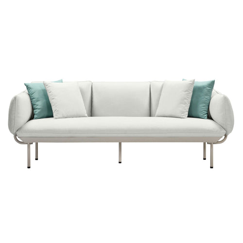 Katti 85" Outdoor Sofa in Light Grey