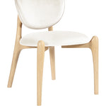 Velora Velvet Dining Chair in Cream