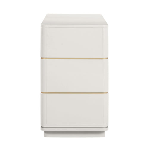 Julieta 62" Acacia Wood 6-Drawer Dresser in Cream