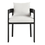 Tahoe Outdoor Aluminum Dining Chair in Gray White
