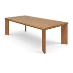 Mirella 96" Teak Outdoor Dining Table in Natural