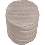 Marmet Concrete End Table in Travertine