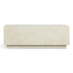 Romy 47" Coffee Table in Cream Travertine