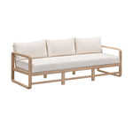 Palata 84" Outdoor Eucalyptus Sofa in Cream