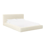Olafur Linen King Bed in Cream