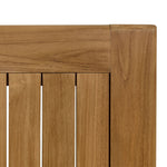 Vienna 34" Square Outdoor Teak Wood Dining Table in Natural