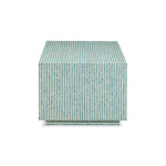 Earl 48" Shell Coffee Table in Light Blue