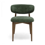 Zinea Velvet Dining Chair in Forest Green
