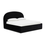 Marlow Velvet King Bed in Black