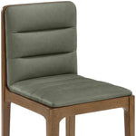 Ellis Vegan Leather Dining Chair in Green