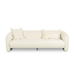 Lou 91" Velvet Sofa in Cream