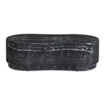 Hades 47" Faux Marble Concrete Coffee Table in Black Marble