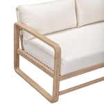 Palata 84" Outdoor Eucalyptus Sofa in Cream
