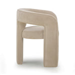Malone Chenille Dining Chair in Taupe